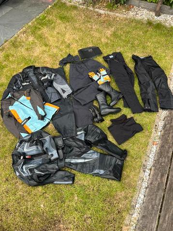 Motor jassen, broeken, leer pak, handschoenen, laarzen  beschikbaar voor biedingen