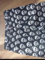 Damesbroek, high waist skull jeans, Kleding | Dames, Broeken en Pantalons, Zwart, Ophalen of Verzenden, Zo goed als nieuw, Maat 36 (S)