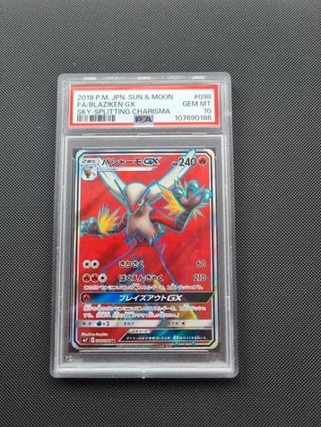 Blaziken GX #98 Sky-Splitting Charisma PSA 10! beschikbaar voor biedingen