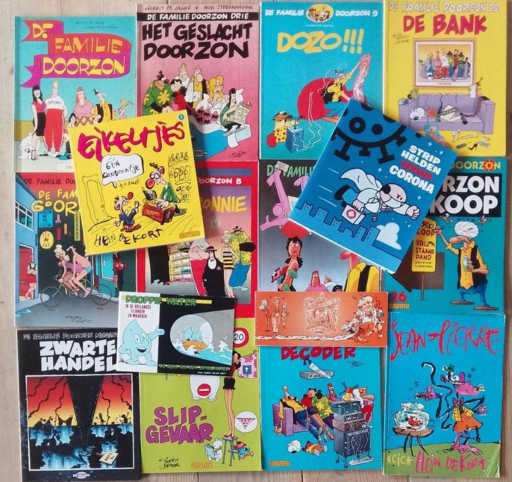 Zestien stripboeken (Nederlandse humor), Boeken, Stripboeken, Gelezen, Meerdere stripboeken, Ophalen of Verzenden