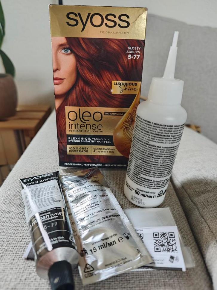 Syoss Oleo Intense 5-77 Glossy Auburn Haarverf, Sieraden, Tassen en Uiterlijk, Uiterlijk | Haarverzorging, Nieuw, Overige typen
