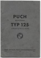 Puch 125 ersatzteilliste onderdelenboek (3892z), Motoren, Handleidingen en Instructieboekjes, Overige merken