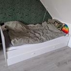 1 persoonsbed met onderbed, Kinderen en Baby's, Kinderkamer | Bedden, Gebruikt, Lattenbodem, 85 tot 100 cm, Ophalen