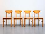 Vintage eetkamerstoelen | Pine | Daumiller  | Set van 4, Huis en Inrichting, Ophalen, Gebruikt, Bruin, .