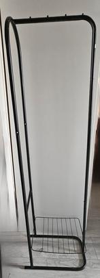 Metalen kledingrek zwart gespoten, ongeveer 152x40, Kleding | Dames, Kledingrekken, Ophalen, Gebruikt