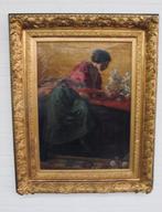 Schilderij schilder Johannes Willem Simon de Groot olieverf, Antiek en Kunst, Kunst | Schilderijen | Klassiek, Ophalen of Verzenden