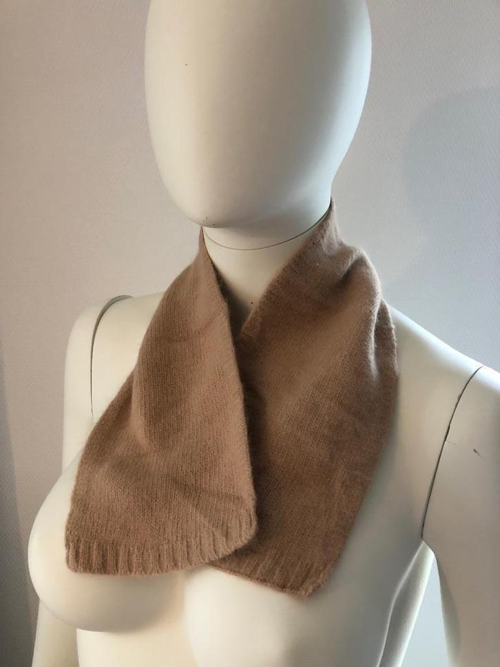 MORGAN lamswol angora shawl sjaal camel bruin zgan, Kleding | Dames, Mutsen, Sjaals en Handschoenen, Nieuw, Sjaal, Verzenden