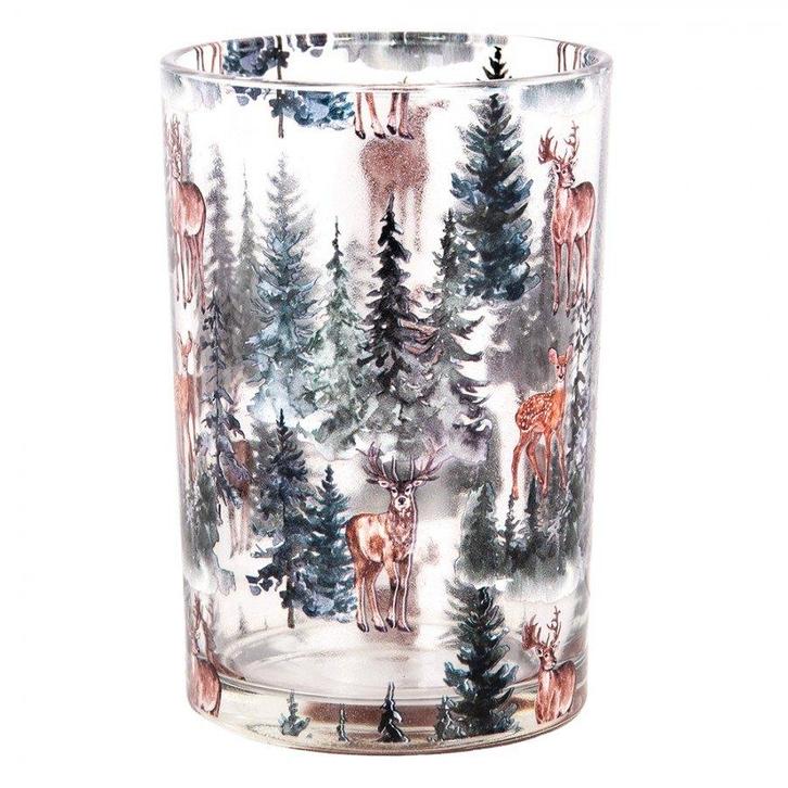 CLAYRE & EEF - PRACHTIG WINDLICHT - HERT IN BOS, Huis en Inrichting, Woonaccessoires | Kandelaars en Kaarsen, Nieuw, Minder dan 25 cm