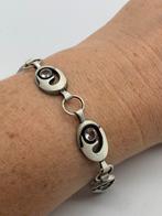 X168 Prachtige zilveren armband KJP Finland, Sieraden, Tassen en Uiterlijk, Met kristal, Ophalen of Verzenden, X, Zilver