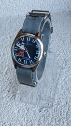 Henri Sandoz Mickey Mouse Vintage Horloge, Overige merken, Staal, Met bandje, Polshorloge