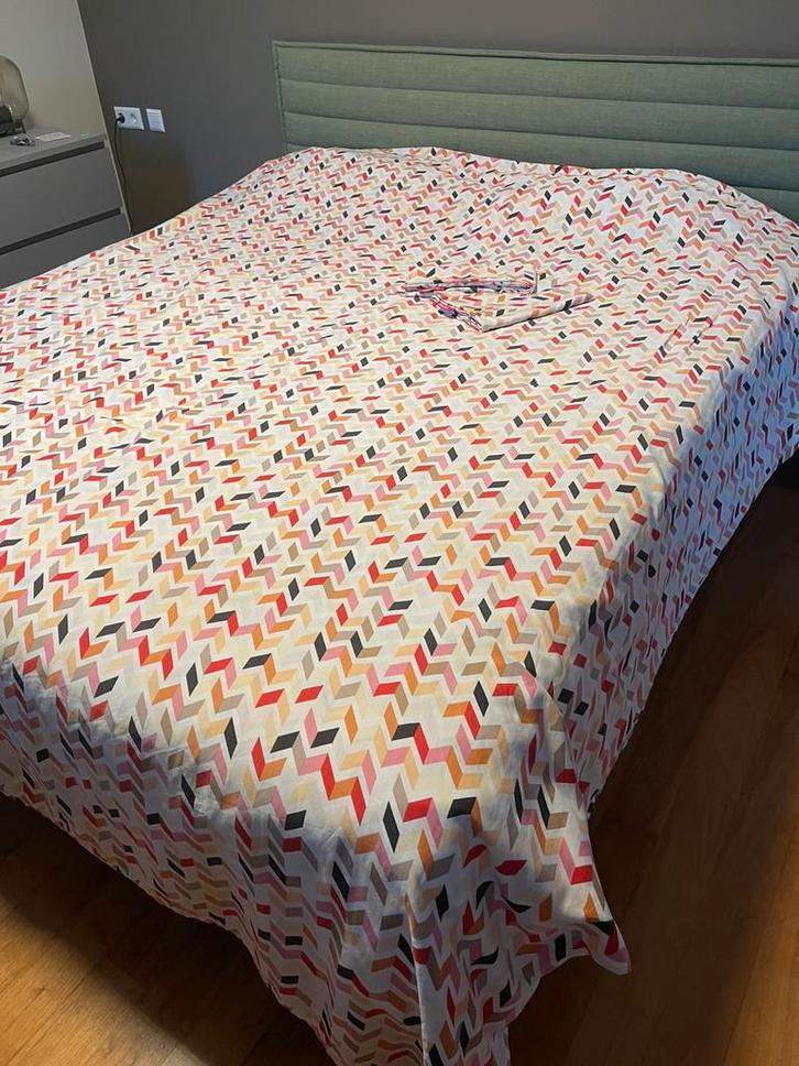 Auping Zigzag kussenslopen dekbedovertrek 240x 200/220, Huis en Inrichting, Slaapkamer | Beddengoed, Gebruikt, Dekbedovertrek