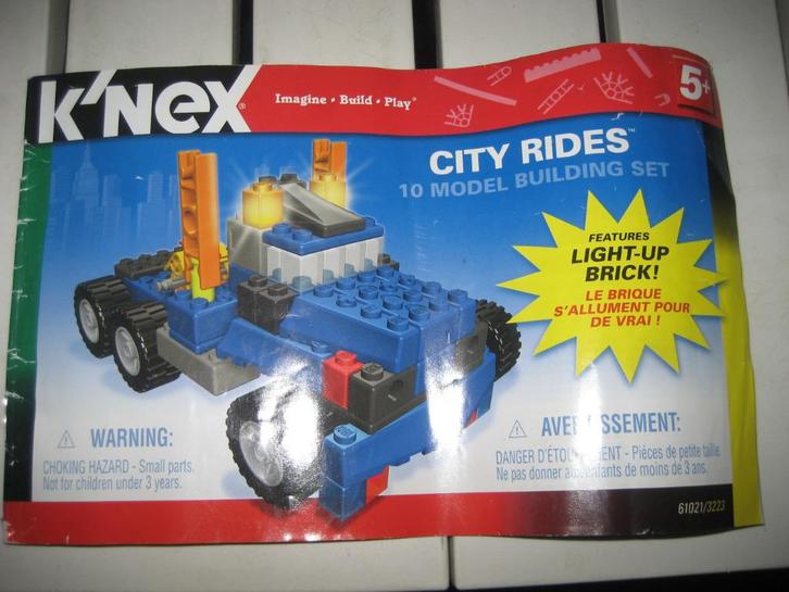 K'nex City Rides 10 models, Kinderen en Baby's, Speelgoed | Bouwstenen, Gebruikt, K'nex, Ophalen of Verzenden