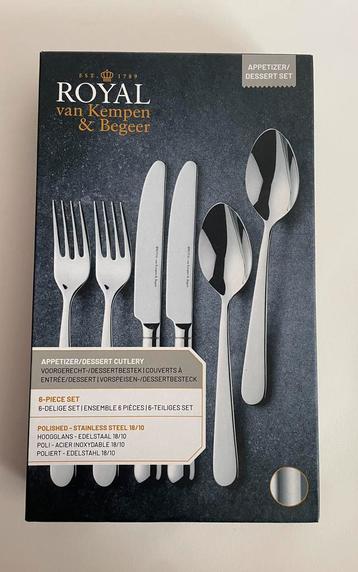 Royal van Kempen & Begeer dessertbestek 6-delig NIEUW beschikbaar voor biedingen