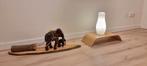 Wooden Elephant met lamp, Ophalen, Zo goed als nieuw, Parket