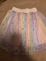 Leuke regenboog tutu rok met gouden hartjes, Meisje, Ophalen of Verzenden, Zo goed als nieuw, Jurk of Rok