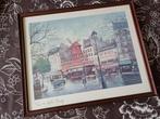 Print Moulin Rouge Paris incl lijst, Ophalen of Verzenden