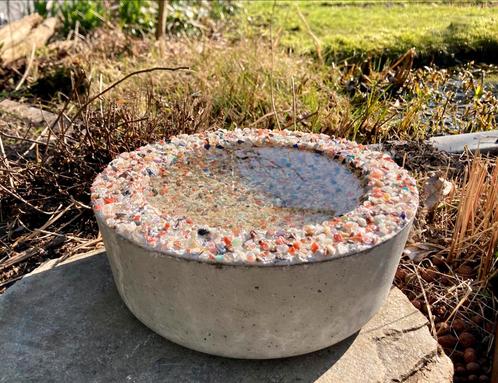 Vogelbad, vogeldrinkschaal, Tuin en Terras, Vogelhuisjes en Vogelbaden, Zo goed als nieuw, Ophalen