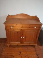 Te koop grenen commode met bijpassende legplank/kledingrek, Ophalen of Verzenden, Gebruikt