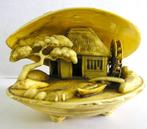 Celluloid Japanse shell diorama, Ophalen of Verzenden