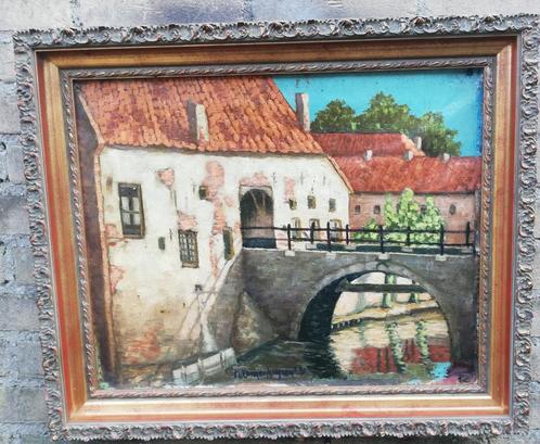 Den Bosch, Dieze. M. Langenhuysen. *Zie tekst., Antiek en Kunst, Kunst | Schilderijen | Klassiek, Ophalen
