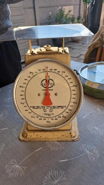 Vintage Matfer Keukenweegschaal - Retro Decoratie beschikbaar voor biedingen