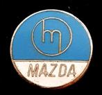 Mazda logo 60er jaren pin- lichtblauw emaille, Nieuw, Transport, Speldje of Pin, Verzenden