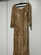 Prachtige zalfkleurige gala jurk maat 42, Kleding | Dames, Gelegenheidskleding, Ophalen, Zo goed als nieuw, Maat 42/44 (L), Beige