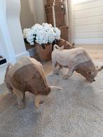 Teakhouten robuuste stier nieuw, Ophalen of Verzenden, Nieuw