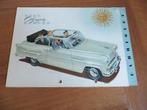Zeldzame folder Opel Rekord Olympia Cabriolet 1955, Gelezen, Opel, Opel, Ophalen of Verzenden