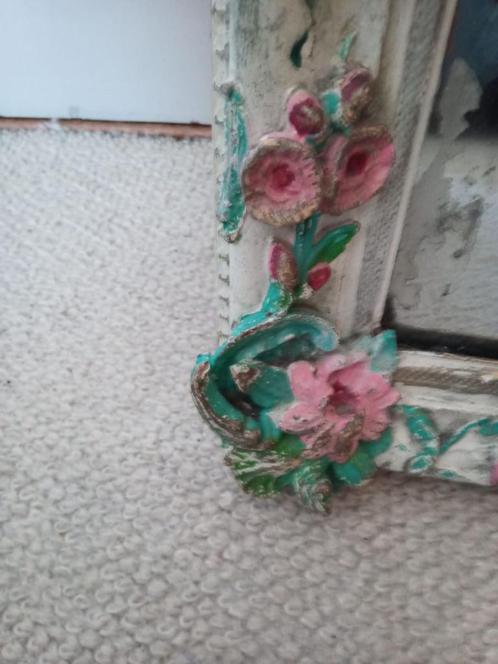 Gratis spiegel, vintage, opnkapper 63x131x4,5 verweerd glas, Antiek en Kunst, Curiosa en Brocante, Ophalen