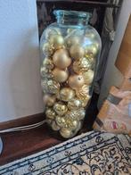 Grote glazen XXL Vaas gevuld met kerstballen, Huis en Inrichting, Woonaccessoires | Vazen, Overige kleuren, Ophalen of Verzenden