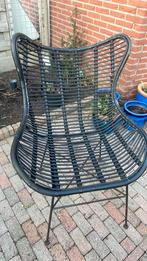 Zwarte rotan tuin stoelen, Ophalen, Gebruikt, Rotan