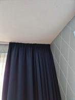 Zeer nette donkerblauwe gordijnen., Ophalen of Verzenden, Zo goed als nieuw, 200 cm of meer
