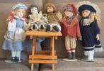 Vijf porseleinen decoratie poppen, Ophalen of Verzenden
