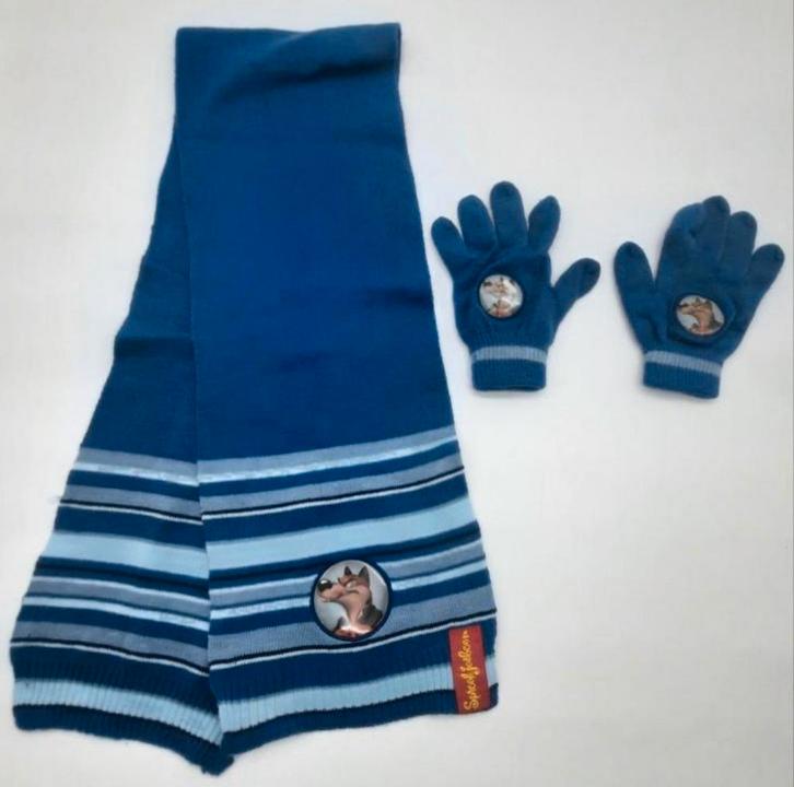 Efteling Sjaal en handschoentjes Boze Wolf Sprookjesboom, Verzamelen, Efteling, Gebruikt, Kleding, Ophalen of Verzenden