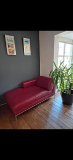 Lederen chaise longue 2 x, Huis en Inrichting, Banken | Sofa's en Chaises Longues, Ophalen, Eenpersoons, Leer, Zo goed als nieuw