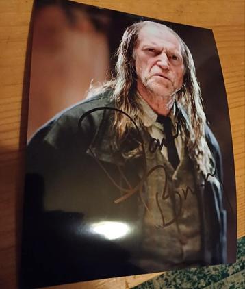 David Bradley handtekening Mr. Filch Harry Potter foto 20x15 beschikbaar voor biedingen