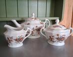 Petrus Regout 1930 theepot suiker & melk kannetje., Antiek en Kunst, Antiek | Servies los, Ophalen of Verzenden