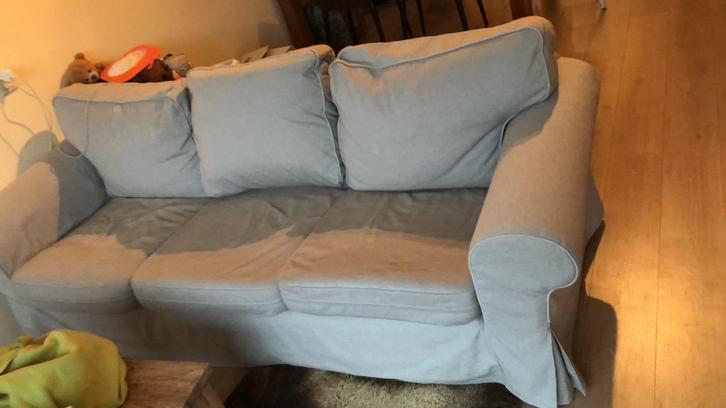 Ikea Ektorp Grijs, Huis en Inrichting, Banken | Bankstellen, Zo goed als nieuw, Driepersoons, 200 tot 250 cm, 75 tot 100 cm, Ophalen
