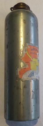 Oude warmwater kruik / bedkruik van verzinkt ijzer, Antiek en Kunst, Ophalen of Verzenden