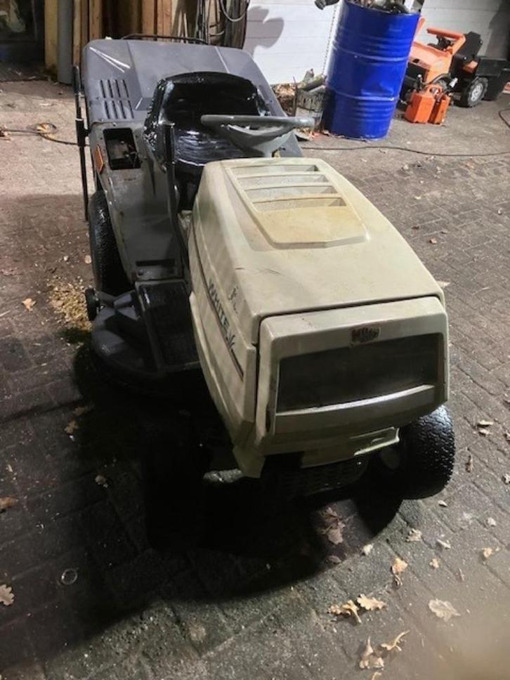 grasmaaier / trekkertje, Tuin en Terras, Zitmaaiers, Gebruikt, 90 tot 120 cm, Ophalen of Verzenden