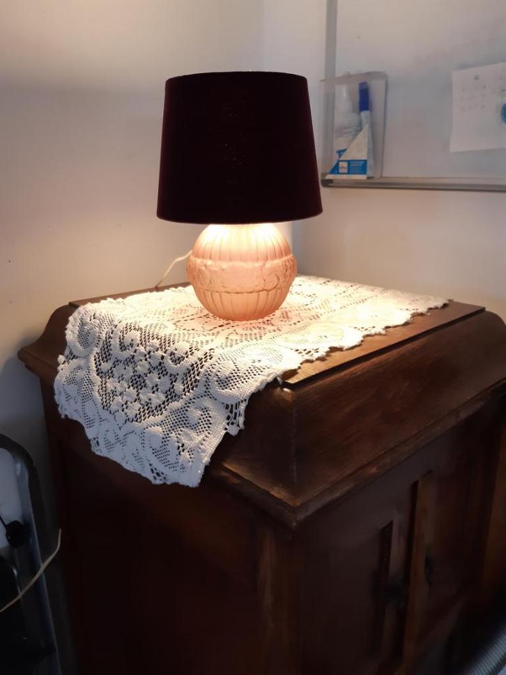 Art deco persglazen lampje gesigneerd made in france . Oude, Antiek en Kunst, Antiek | Lampen, Ophalen