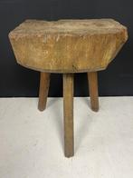 Hakblok, vintage Frankrijk 1850-1900, Niet ingevuld, Minder dan 55 cm, Gebruikt, Niet ingevuld