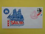 BM  Nederland sail 1980 zegel 1198, Postzegels en Munten, Brieven en Enveloppen | Nederland, Ophalen of Verzenden, Envelop