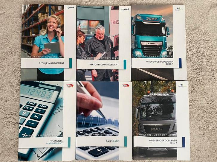 NIWO studie boeken COMPLEET Ondernemer goederenvervoer, Boeken, Studieboeken en Cursussen, Zo goed als nieuw, Alpha, Ophalen of Verzenden