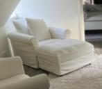 IKEA GRONLID fauteuil + voetenbank met bergruimte, Huis en Inrichting, Ophalen, Hout, Hedendaagse, 75 tot 100 cm