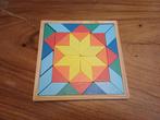 Geometrische houten puzzel, Hobby en Vrije tijd, Denksport en Puzzels, Ophalen of Verzenden, Minder dan 500 stukjes, Zo goed als nieuw