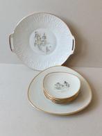 Vintage schalenset/petit four/gebak., Ophalen of Verzenden