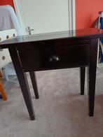 Zwarte sidetable / toilettafel - 80x40 cm, Huis en Inrichting, Tafels | Sidetables, Ophalen, Gebruikt, 50 tot 100 cm, Modern