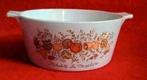 Vintage Corning ware schaal L'Echalote La Marjolaine 19,5cm, Huis en Inrichting, Ophalen of Verzenden, Zo goed als nieuw